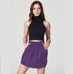 American Apparel Purple Jersey Skirt - Medium